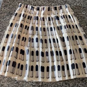 Vintage Prada Lipstick Print Silk Skirt